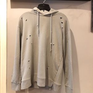 Distressed forever 21 hoodie.